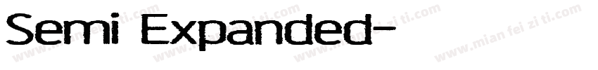 Semi Expanded字体转换